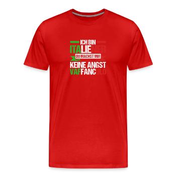 Italien Italiener Vaffanculo - Männer Premium Bio T-Shirt - Rot - Vorne - Damien (186cm)