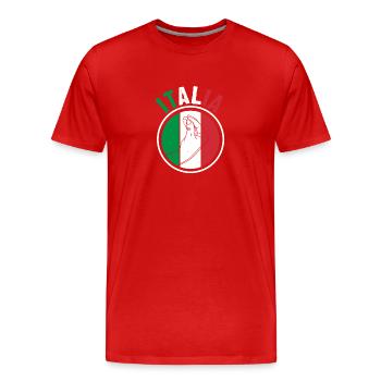 Italie Italien Italien Italie - T-shirt bio Premium Homme - rouge - Devant - Damien (186cm)