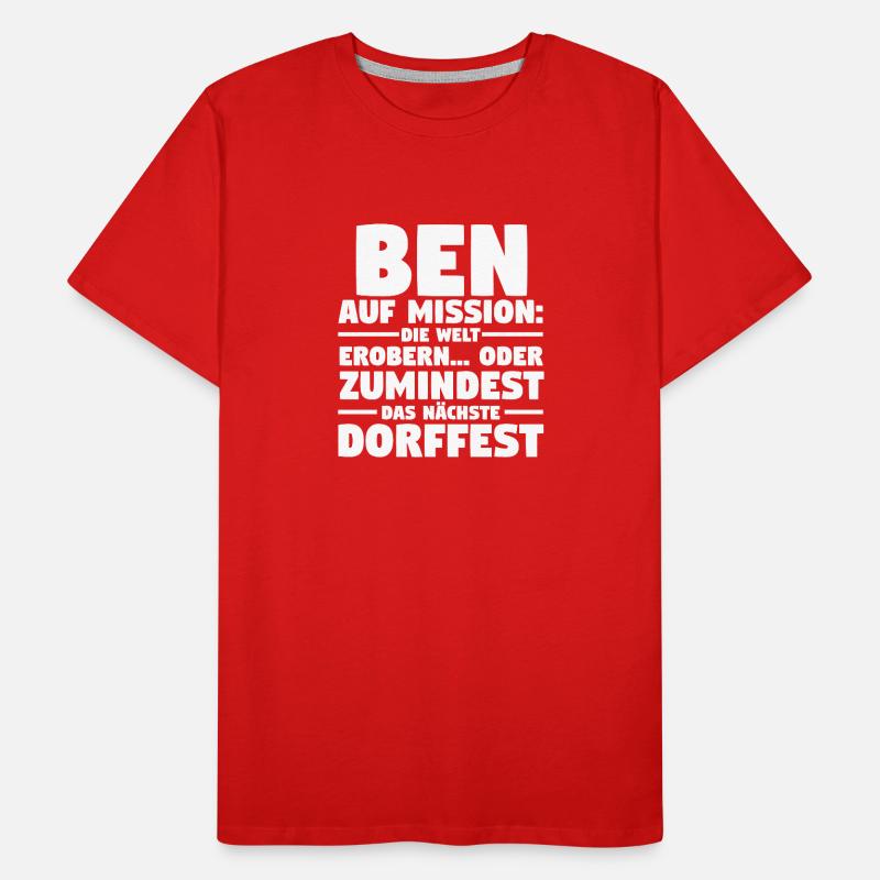 First name Ben Men's Premium Organic T-Shirt