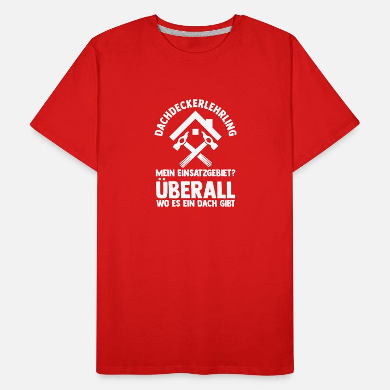 Roofing training apprentice Auzbi roofer Men's Premium Organic T-Shirt