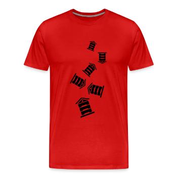 Honig Imker - Männer Premium Bio T-Shirt - Rot - Vorne - Damien (186cm)