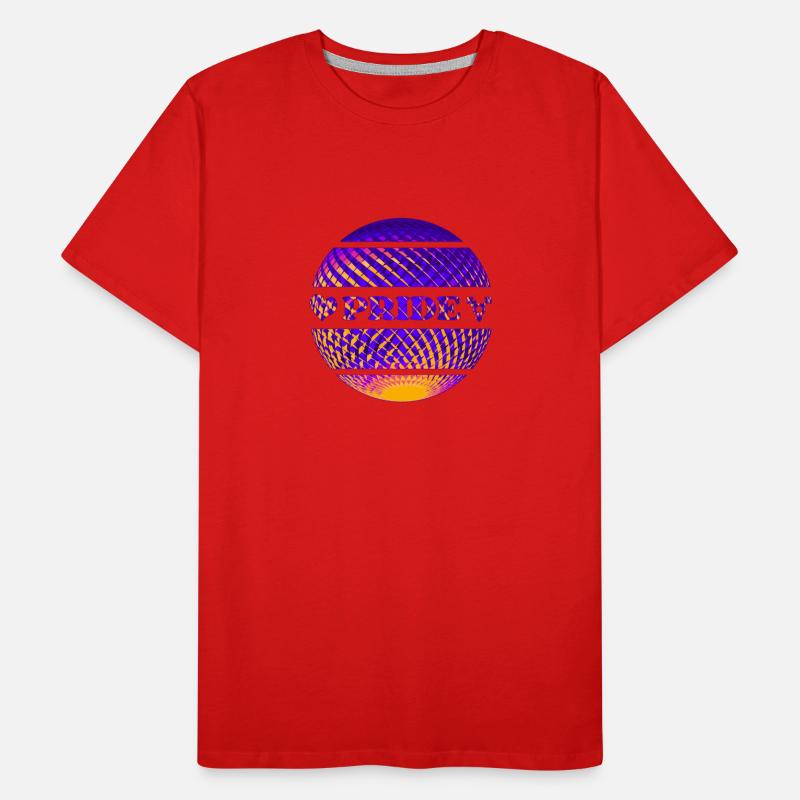 Boule disco colorée Pride T-shirt bio Premium Homme