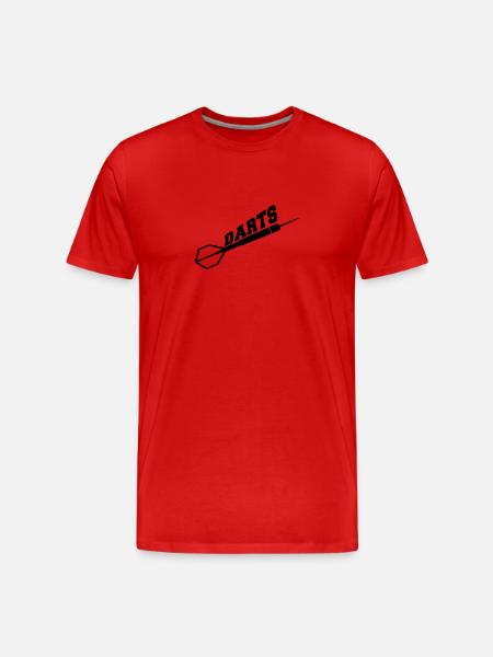 Darts Design - T-shirt bio Premium Homme - rouge