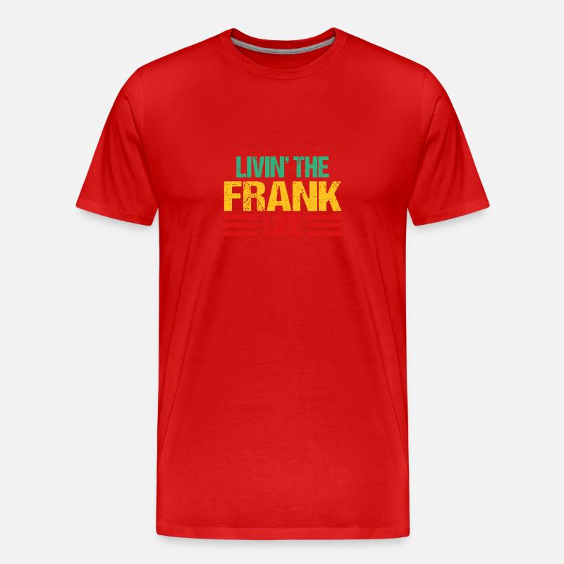 Frank - Männer Premium Bio T-Shirt - Rot