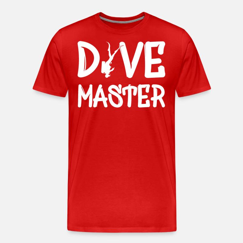 Dive Master - Männer Premium Bio T-Shirt - Rot