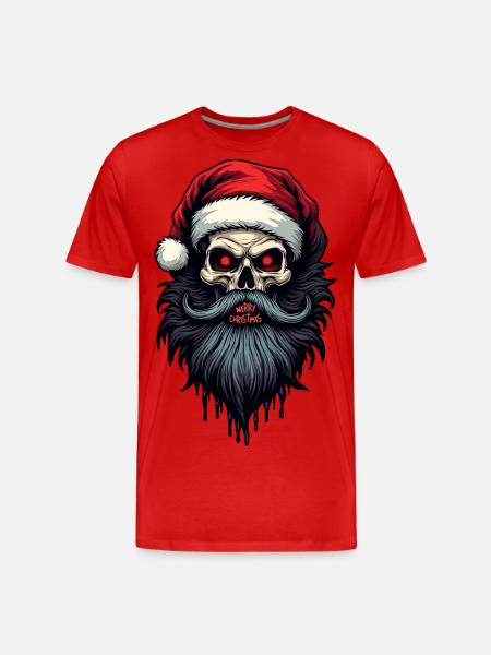 Claus X Mas - Men's Premium Organic T-Shirt - red