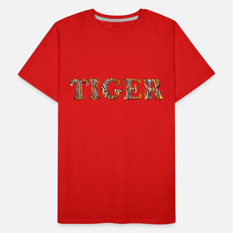 Tiger Text cool T-shirt bio Premium Homme