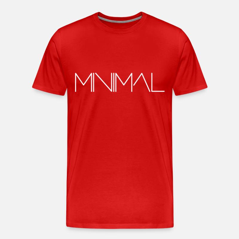 minimal - Männer Premium Bio T-Shirt - Rot