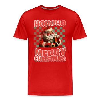 Ugly Christmas - Männer Premium Bio T-Shirt - Rot - Vorne - Damien (186cm)