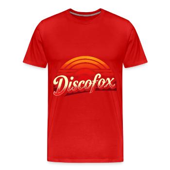 Discofox - Men's Premium Organic T-Shirt - red - Front - Damien (186cm)