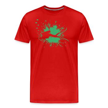 Taucher Design für Scuba Diver Tauchen Diving - Männer Premium Bio T-Shirt - Rot - Vorne - Damien (186cm)