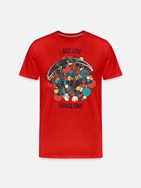 Paragliding Gleitschirm Paragleiter Paraglider - Men's Premium Organic T-Shirt - red