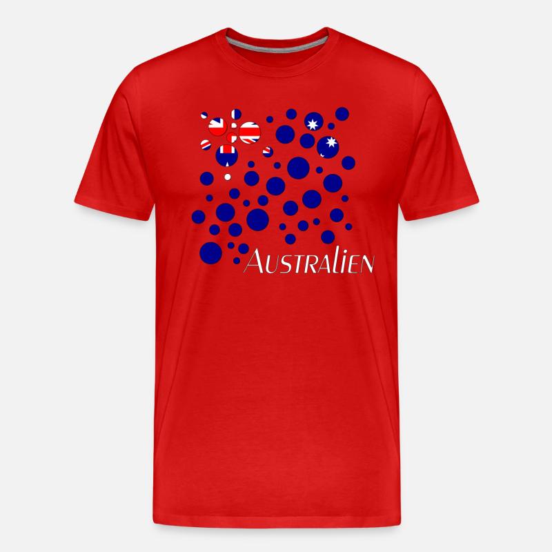 Australien Down Under - Männer Premium Bio T-Shirt - Rot