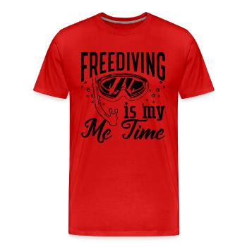 Apnée Apnée Apnée Idée cadeau apnée - T-shirt bio Premium Homme - rouge - Devant - Damien (186cm)