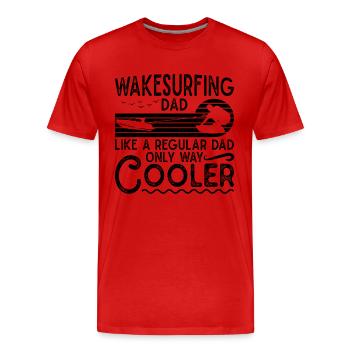 Wakeboard Wakeboard Wakeboarder Idée cadeau - T-shirt bio Premium Homme - rouge - Devant - Damien (186cm)