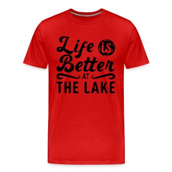 Wakeboard Wakeboarder Wakeboard Idée Cadeau - T-shirt bio Premium Homme - rouge - Devant - Damien (186cm)