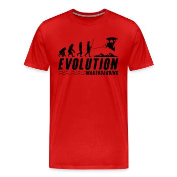 Wakeboard Wakeboarder Wakeboarding Idée Cadeau - T-shirt bio Premium Homme - rouge - Devant - Damien (186cm)