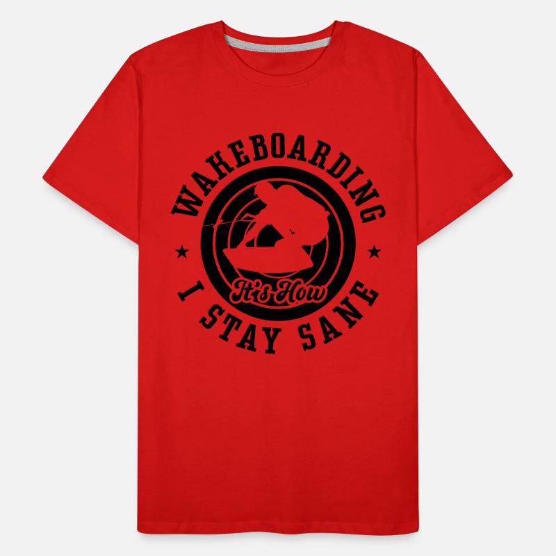 Wakeboard Wakeboarder Wakeboarden Geschenkidee Männer Premium Bio T-Shirt