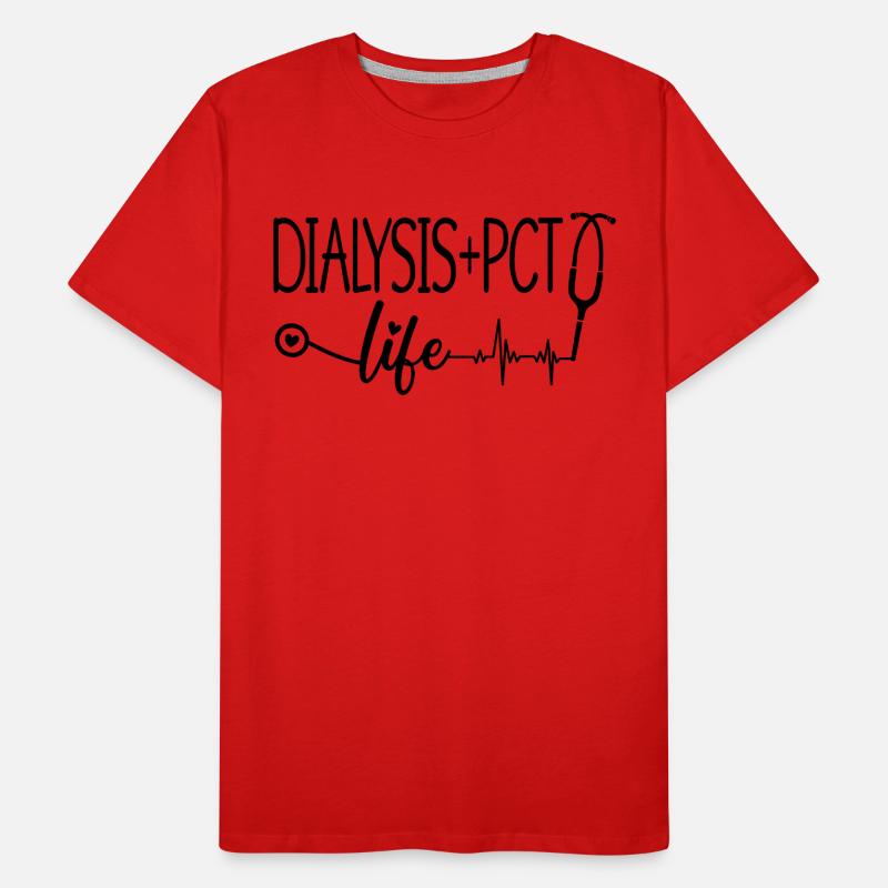 Dialyse Technicien en dialyse Néphrologie Idée cadeau T-shirt bio Premium Homme
