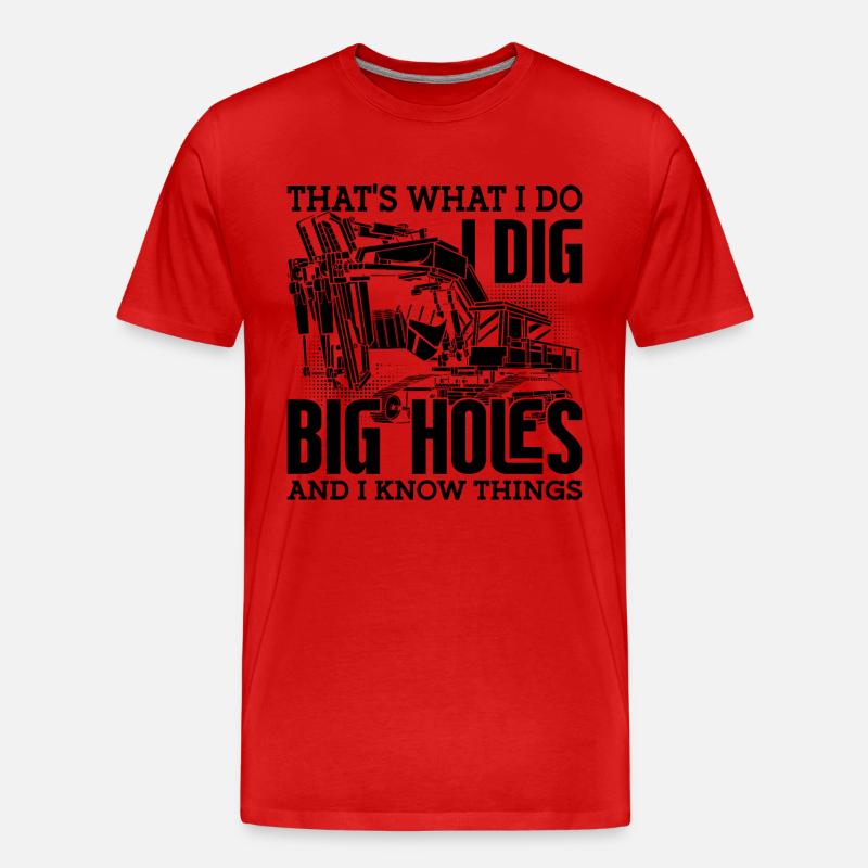 Bagger Bauarbeiter Baggerfahrer Geschenkidee - Männer Premium Bio T-Shirt - undefined