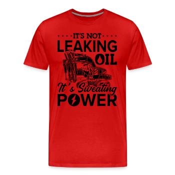 Conducteur de pelle Chantier de construction de pelle Pelles Idée cadeau - T-shirt bio Premium Homme - rouge - Devant - Damien (186cm)