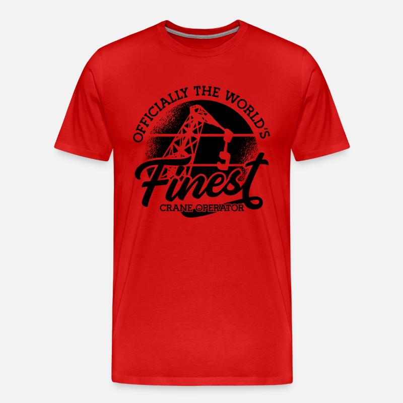 Kranführer Kran Bauarbeiter Arbeit Geschenkidee - Männer Premium Bio T-Shirt - undefined