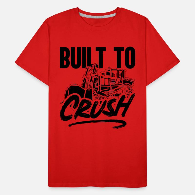 Bulldozer Excavator Construction Bulldozer Gift Idea Men's Premium Organic T-Shirt