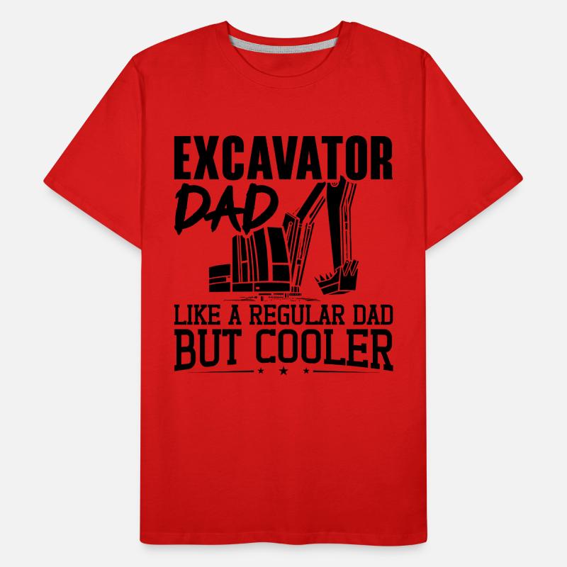 Baggern Bauarbeiter Baggerfahrer Geschenkidee Männer Premium Bio T-Shirt