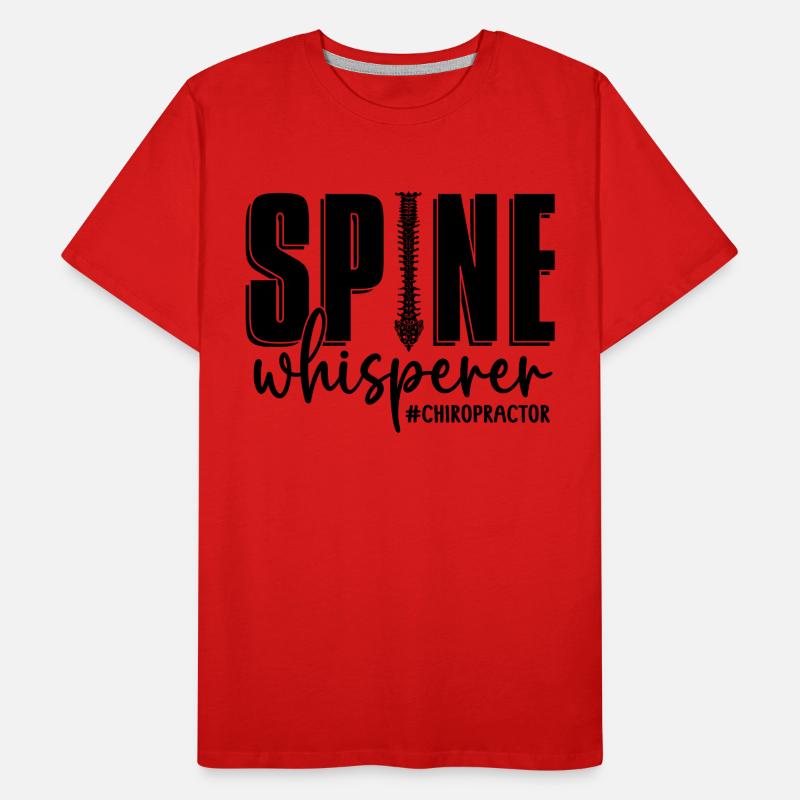 Chiropractor Chiropractic Physio Gift Idea Men's Premium Organic T-Shirt