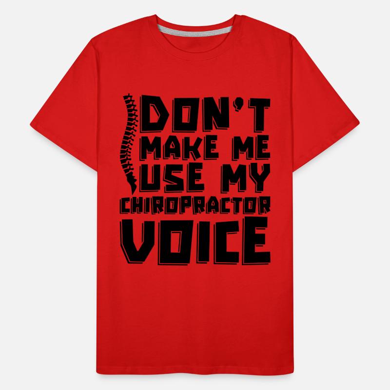 Chiropractor Physio Chiropractic Idée cadeau T-shirt bio Premium Homme