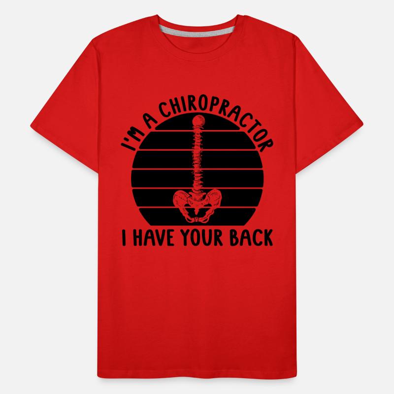 Chiropractor Chiropractic Physio Idée cadeau T-shirt bio Premium Homme