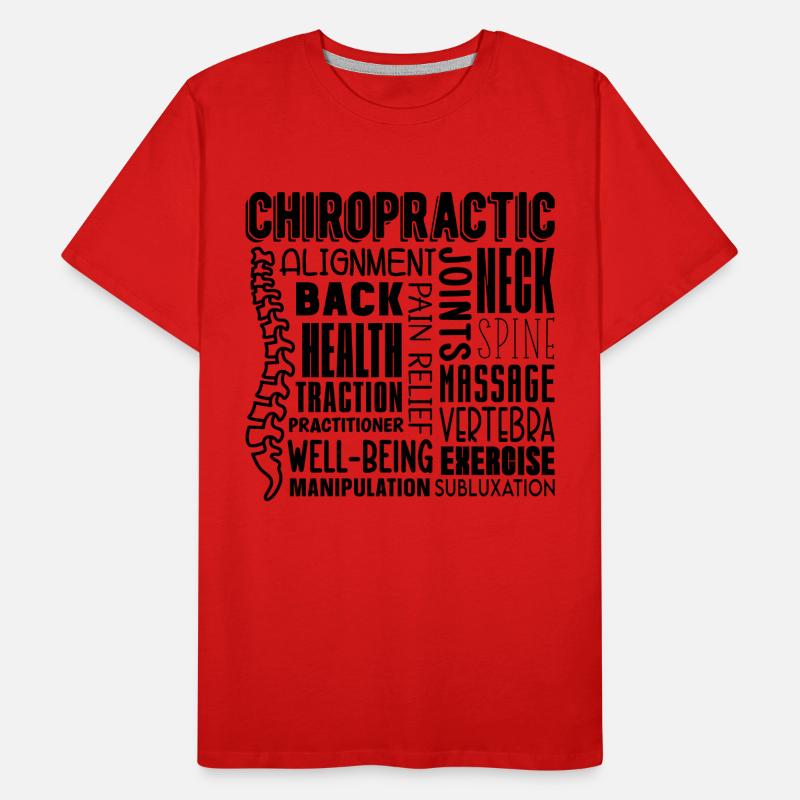 Chiropractor Chiropractic Physio Gift Idea Men's Premium Organic T-Shirt