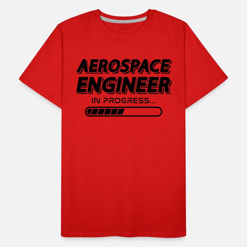 Space Aerospace Engineer In Progress Engineering Männer Premium Bio T-Shirt