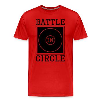 Battle In Circle Catch Wrestling Wrestler Fight - Männer Premium Bio T-Shirt - Rot - Vorne - Damien (186cm)