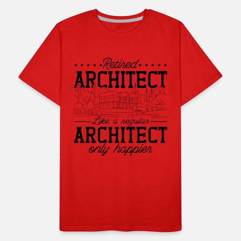 Architects Job Retired Architect Architecture Men's Premium Organic T-Shirt