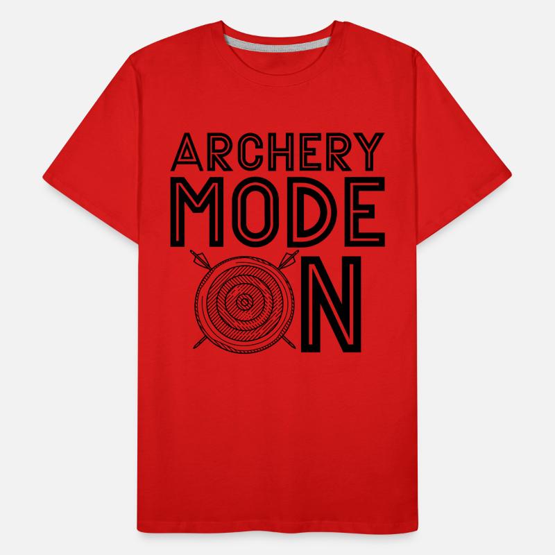 Archery Mode On Shooting Crossbow Bowhunter Archer Men's Premium Organic T-Shirt