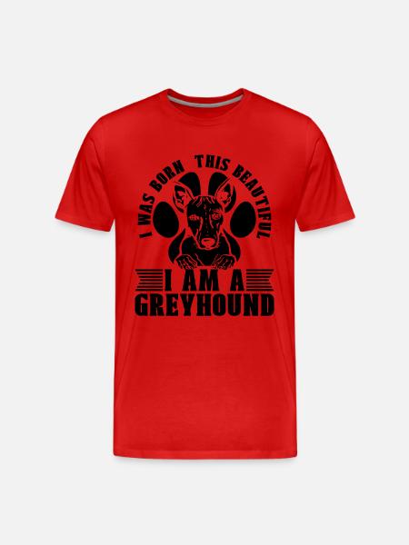 Nací este corredor de galgos de carreras de galgos - Camiseta orgánica premium hombre - 