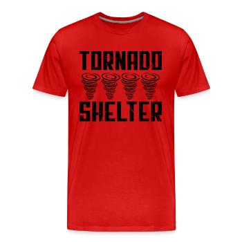 Tornado Shelter Tornadoes Hurricane Tornado Chaser - Männer Premium Bio T-Shirt - Rot - Vorne - Damien (186cm)