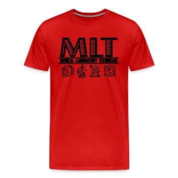 Scientifique de laboratoire médical Technicien de laboratoire - T-shirt bio Premium Homme - rouge - Devant - Damien (186cm)