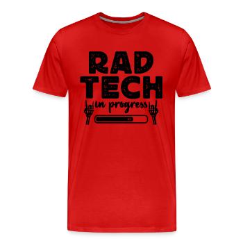 Rad Tech In X-ray Tech Technicien en radiologie - T-shirt bio Premium Homme - rouge - Devant - Damien (186cm)