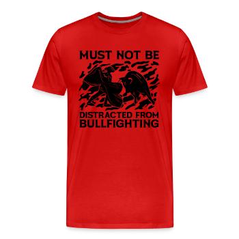 Doit pas être la tauromachie aime Torero Torero - T-shirt bio Premium Homme - rouge - Devant - Damien (186cm)