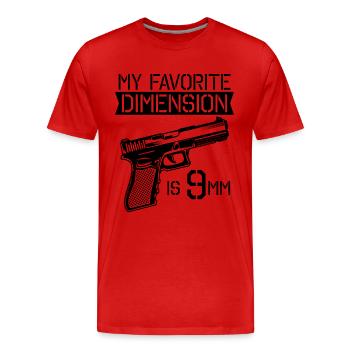 Mon Favorite Dimension Gunsmith Gun Fixer Armuriers - T-shirt bio Premium Homme - rouge - Devant - Damien (186cm)