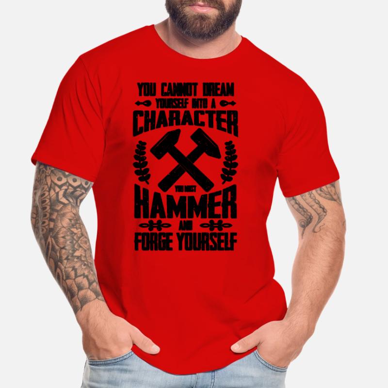 You Cannot Dream Forging Iron Worker Blacksmiths Männer Premium Bio T-Shirt