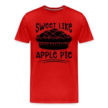 Sweet Like Apple Pie Pastries Apple Pie Lover - Männer Premium Bio T-Shirt - Rot - Vorne - Damien (186cm)