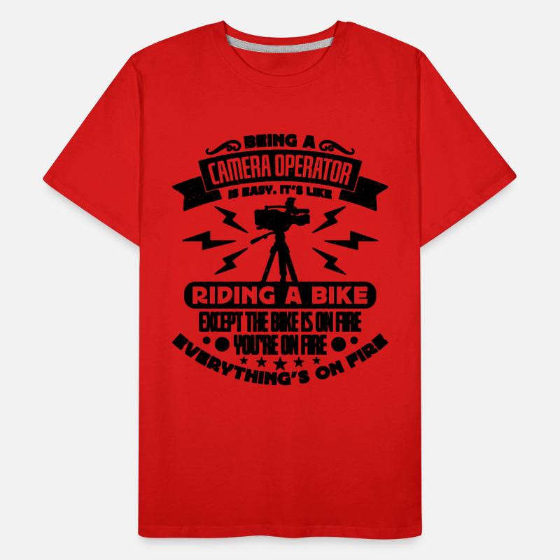 Being A Camera Operator Cameraman Camera Operators Men's Premium Organic T-Shirt