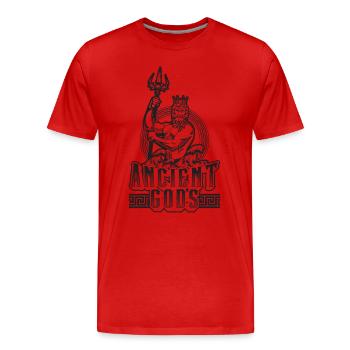 Anciens dieux Mythologie Dieux Mythologie grecque Amoureux - T-shirt bio Premium Homme - rouge - Devant - Damien (186cm)