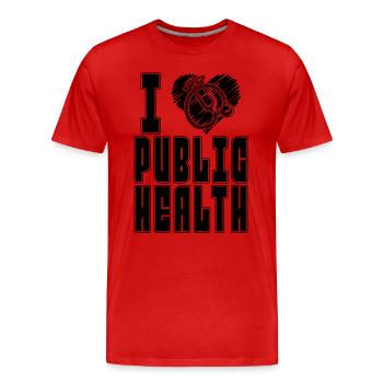 I Épidémiologiste public Travailleur de la santé - T-shirt bio Premium Homme - rouge - Devant - Damien (186cm)