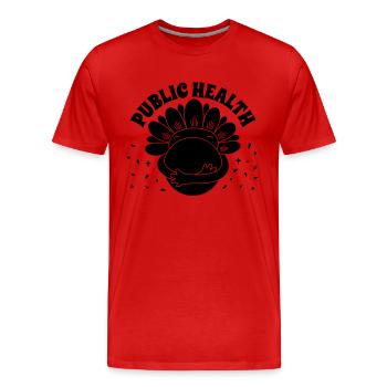 Infirmières en santé publique Scientifique Travailleur de la santé - T-shirt bio Premium Homme - rouge - Devant - Damien (186cm)