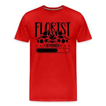 Florist In Progress Loves Floral Designer Florists - Männer Premium Bio T-Shirt - Rot - Vorne - Damien (186cm)