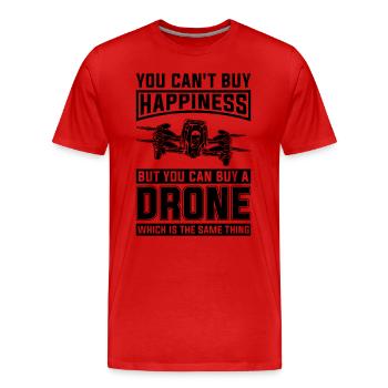 Vous ne pouvez pas acheter Happiness Racing Machine Drone Racer - T-shirt bio Premium Homme - rouge - Devant - Damien (186cm)